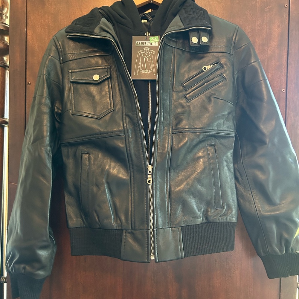 Real leather jacket